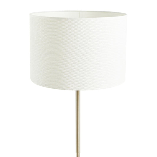 Forma Cream Waffle Effect Shade Floor Lamp