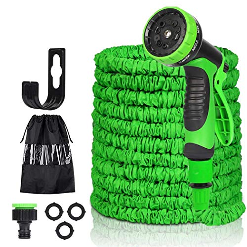 Garden Hose Pipe,Expanding Garden Water Hose Pipe with 10 Function Spray Gun, Flexible Magic Hose Anti-Leakage Lightweight 25FT/50FT/75FT/100FT/150FT