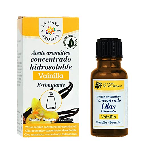 La Casa de los Aromas - Water-Soluble Vanilla Oil - Concentrated Aromatic Oil - Natural Scented Stimulant Essence - Fragrance for Aromatherapy, Home - 15 ml