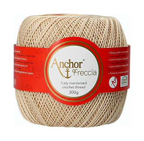 Anchor Crochet Yarn, 100% Cotton, 387, Stärke 8
