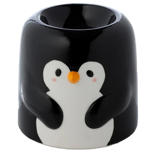 Puckator Adoramals Oil Burner - Penguin Shaped - Ceramic - Living Room Accessories - Wax Liquidizer - Oil Burners For Essential Oils - Wax Burners - Wax Melt Holder - Room Fragrance