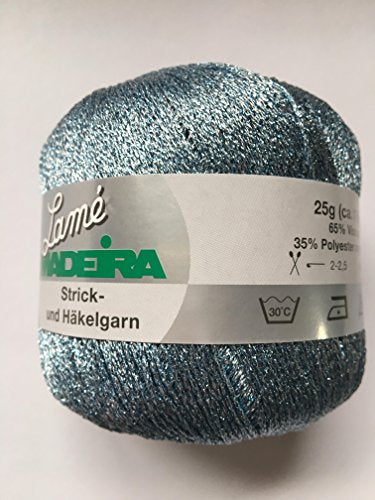 Metallic Crochet and Knitting Yarn – M – Light Blue