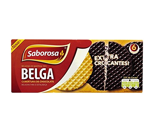 Saborosa Belgian Chocolate-Covered wafers with Packing 198 g
