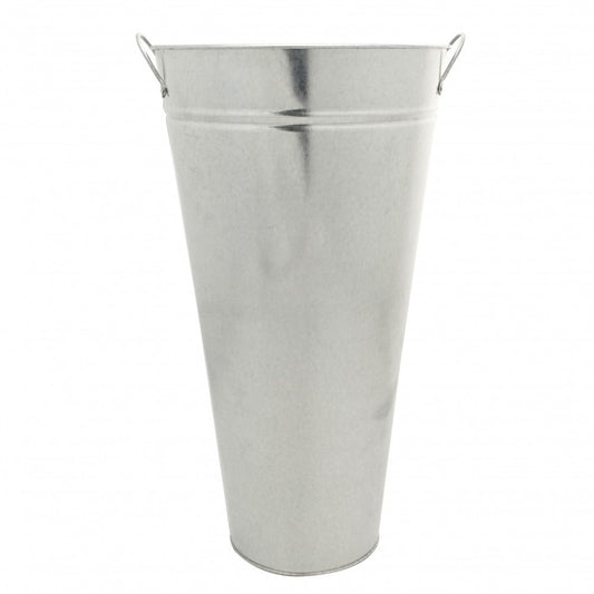 Galvanised Vase With Ears 45cm