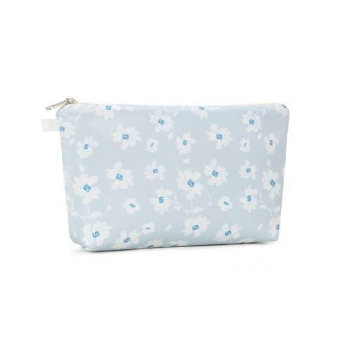 COM2443 - Miss Lulu Multi-Functional Charming Print Cosmetic Bag & Storage Bag for Travel and Everyday Use - Blue