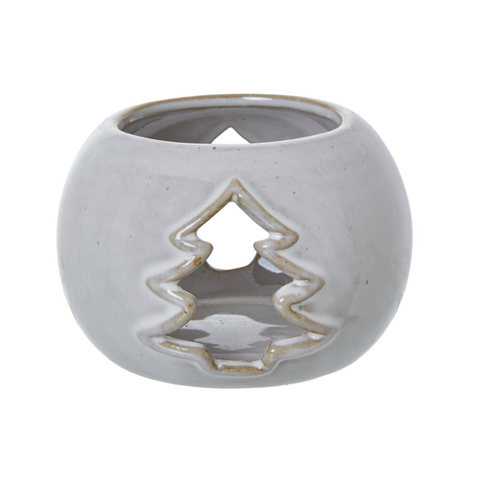Tree Cut-Out Round Tealight Holder