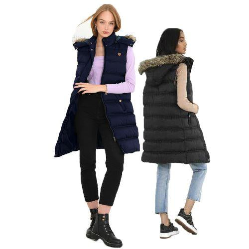 Ladies Brave Soul Hoplong Padded Gilet