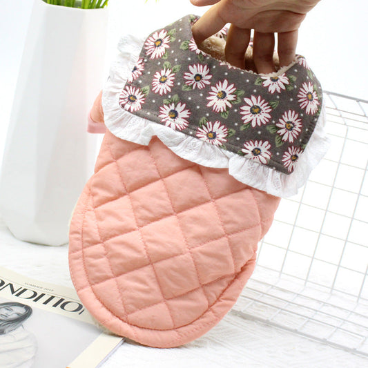 Pet Winter Clothes Puppy Dog Clothes Small Dog Teddy Collar