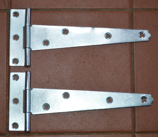 6" - 150mm Light duty Zinc Plated Tee Hinges for Sheds, Avery, Kennel, Rabbit Hutches (121A-6") | Luxury Home Accessories | Heulog Glow