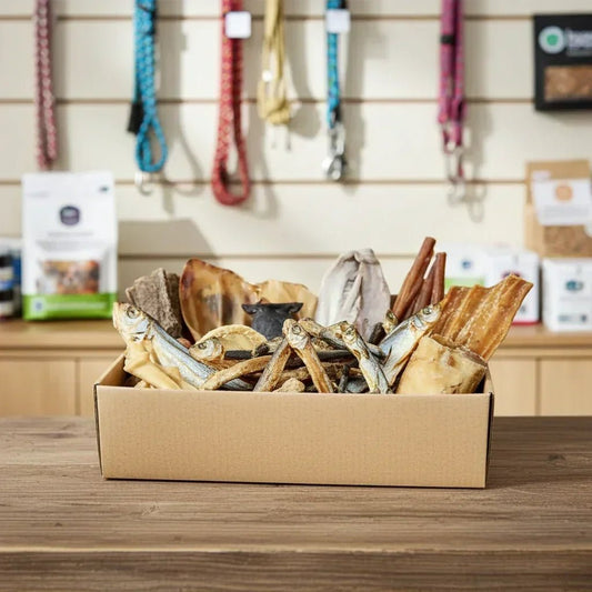 60 Piece Bargain Box | 100% Natural Dog Treats | Luxury Home Accessories | Heulog Glow