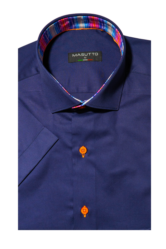 MASUTTO BRUNO/92 SHORT SLEEVE BUTTON DOWN SHIRT