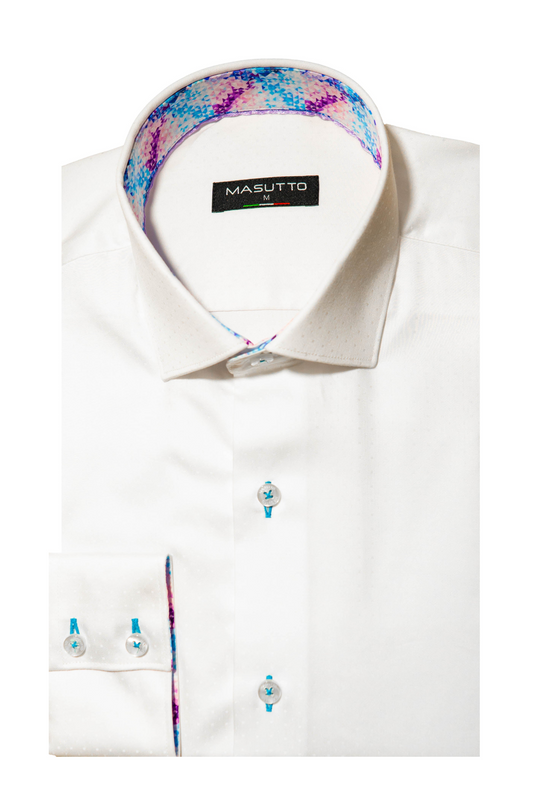 MASUTTO VERONA/05 LONG SLEEVE BUTTON DOWN SHIRT