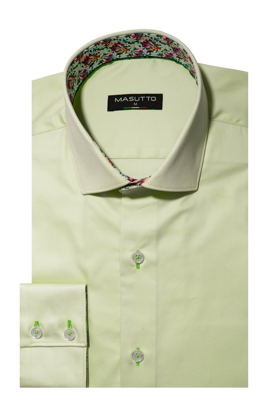 MASUTTO JUDE/03 LONG SLEEVE BUTTON DOWN SHIRT