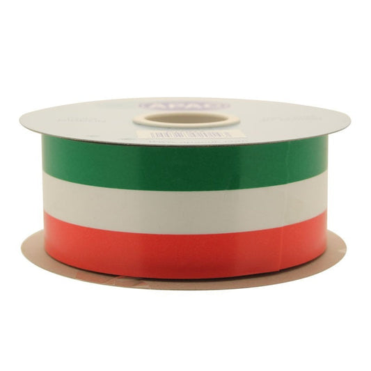 Tri-Colour Ribbon 50mm (Orange green and white)
