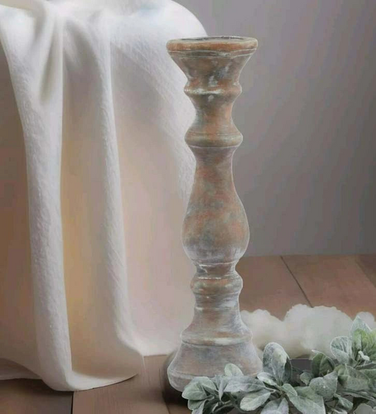 Siena Brown Column Candle Holder Large
