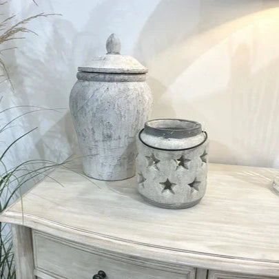 Bloomville Stone Star Lantern Small
