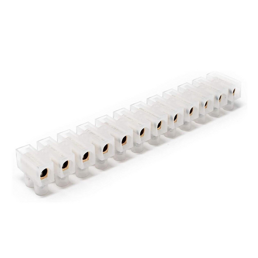 3 Amp Chocolate Terminal Block Connector Strip - 12 Way