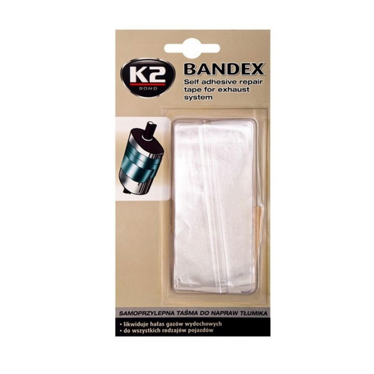 K2 BANDEX Self-Adhesive Exhaust Muffler Repair Bandage - Heat Resistant Tape