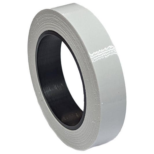 White Vinyl Pin Stripe Tape - 12mm x 10m - Clean Glossy Finish