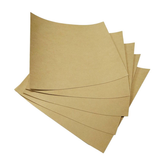 5x Gasket Paper Sheets Oil and Water Resistant 25cm x 25cm 0.4mm Thick