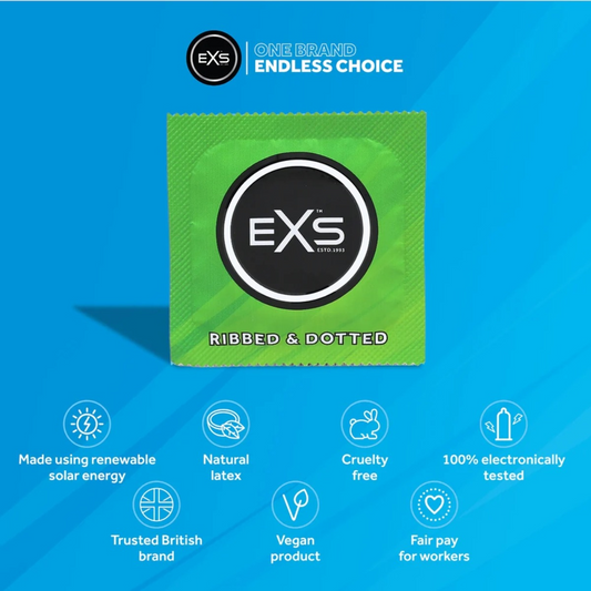 48 EXS Ribbed and Dotted Condoms