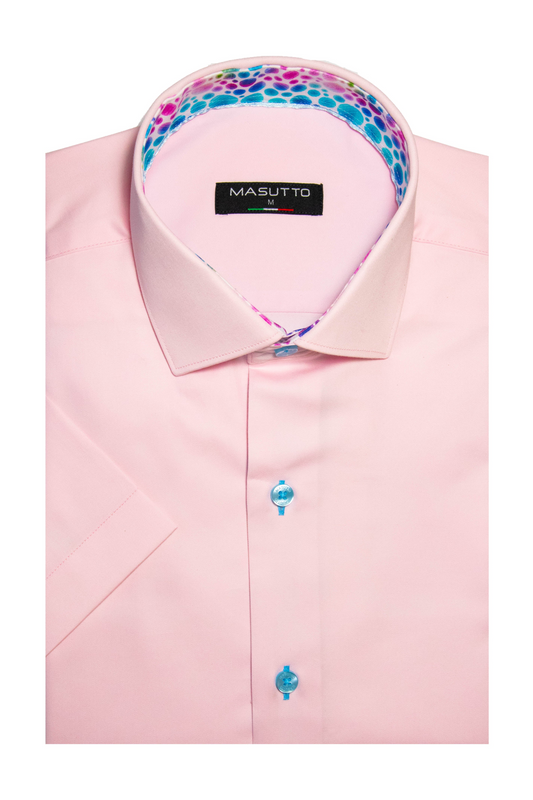 MASUTTO LUIGI/52 SHORT SLEEVE BUTTON DOWN SHIRT