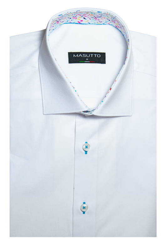MASUTTO REECE/05 SHORT SLEEVE BUTTON DOWN SHIRT