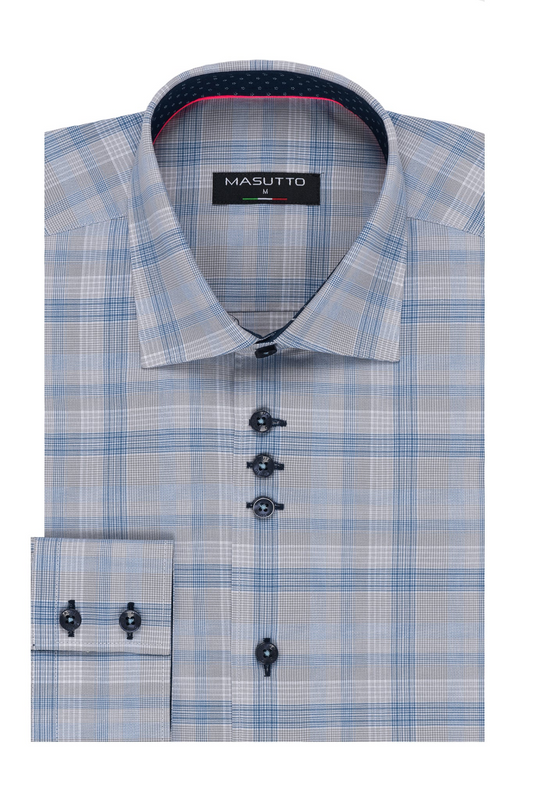 MASUTTO FULTON/69 LONG SLEEVE BUTTON DOWN SHIRT