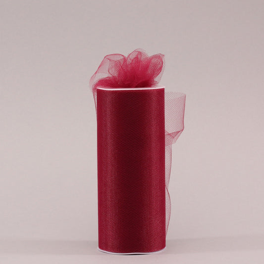 Burgundy Tulle 15cm x 23m