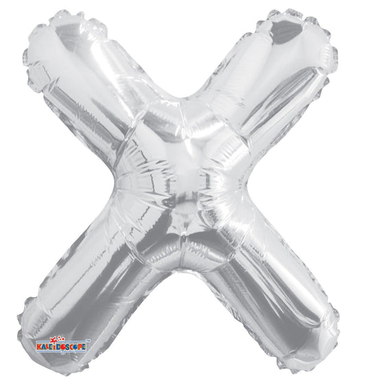 34" Letter Balloon - X - Silver