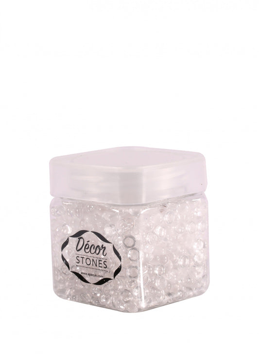120 Gram Jar of Clear Plastic Beads