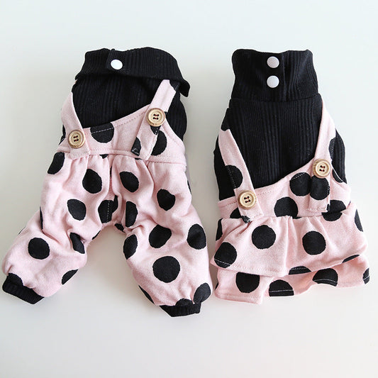 Petstyle Lapel Shoulder Strap Couple Clothes Pet Clothes Dog Clothes