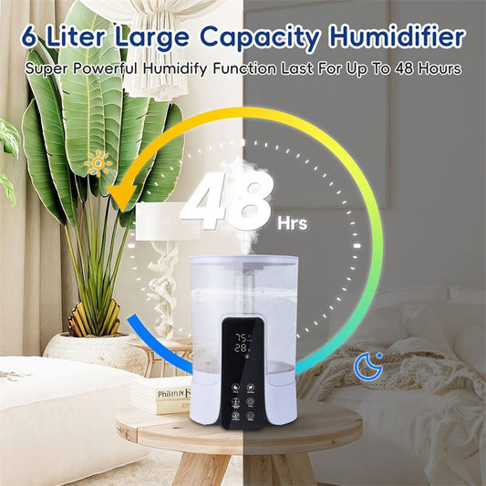 6L Large-capacity Humidifier Intelligent Timed Heating Spray UV Sterilization Intelligent Remote Control | Luxury Home Accessories | Heulog Glow