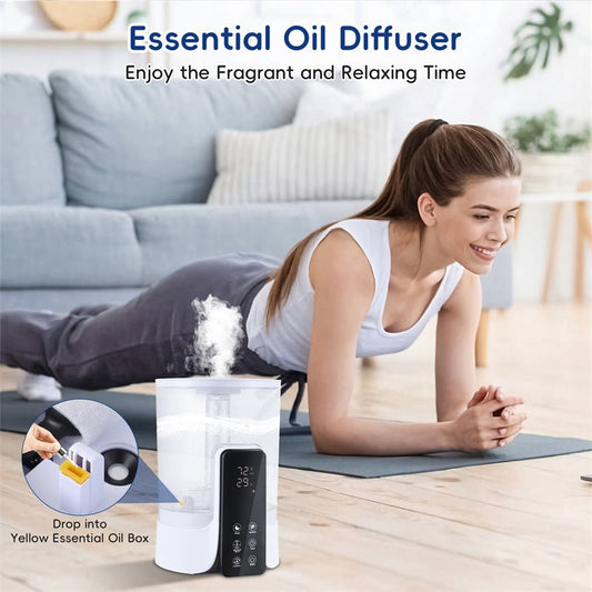 6L Large-capacity Humidifier Intelligent Timed Heating Spray UV Sterilization Intelligent Remote Control | Luxury Home Accessories | Heulog Glow