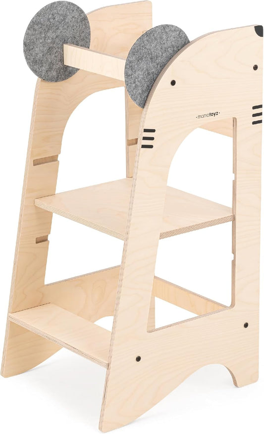 MamaToyz Step-Up Montessori Learning Tower – Mouse Design