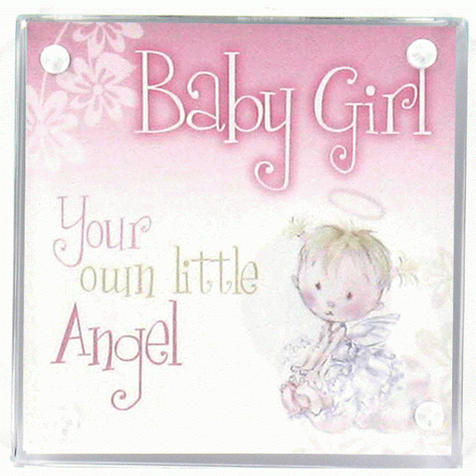Pretty as a picture - 'Baby Girl' Acrylic frame and card