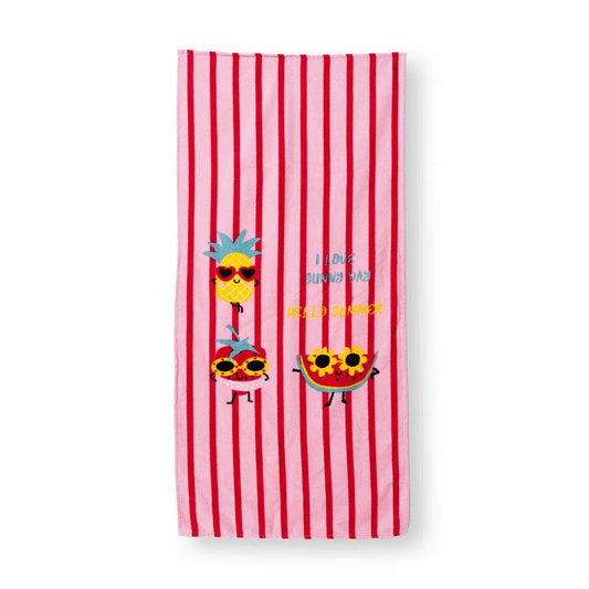Little Dreams Baby Girl Towel - Red