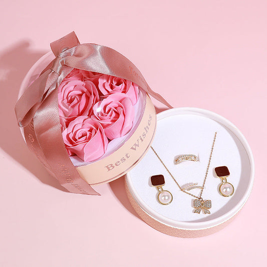 Valentine's Day Rose Jewelry Storage Box