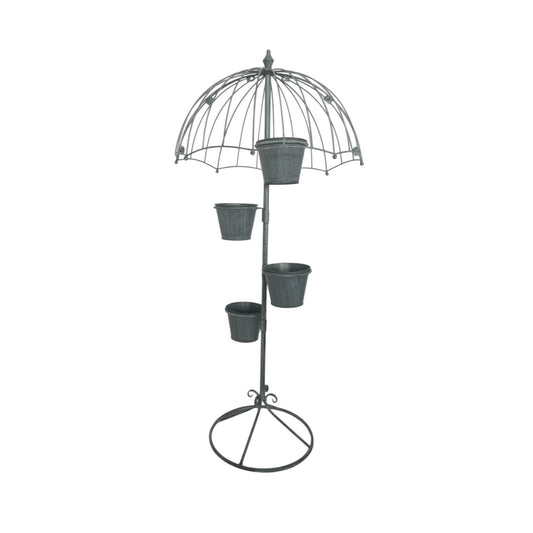 130CM GREY METAL GARDEN PLANTER
