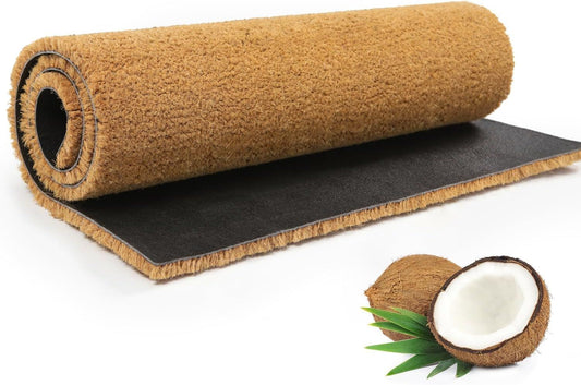 Plain Coir 100cm x 200cm - Brown Home Entrance Door Mat