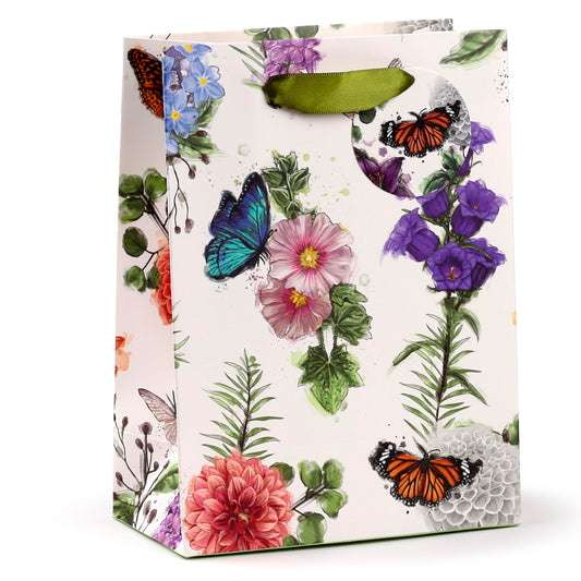 Puckator Gift Bag - Butterflies - Meadows - Medium 23 cm