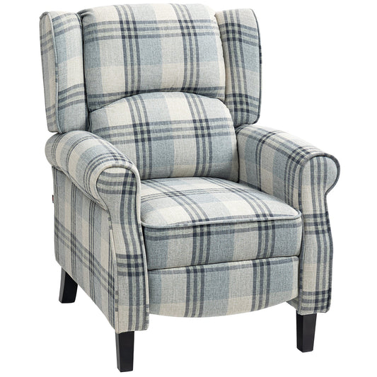 HOMCOM 160\'c2\'b0 Reclining Armchair, with Footrest - Grey