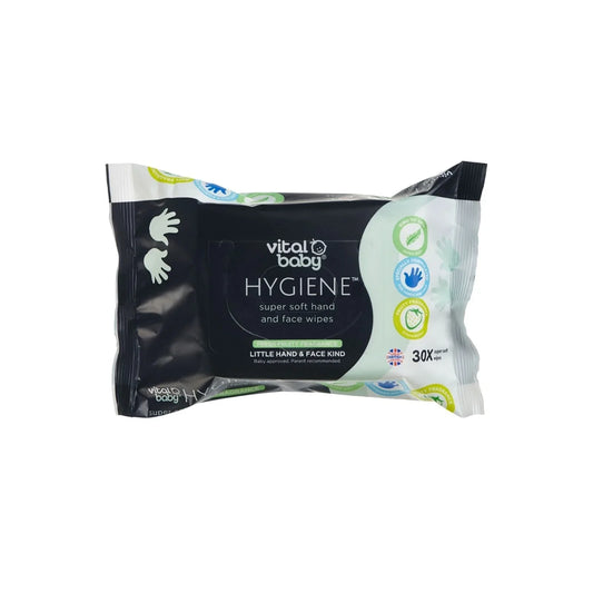 Vital Baby Hygiene Super Soft Hand & Face Wipes 30 pcs