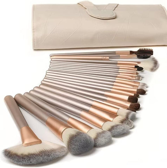Makeup Brushes Makeup Brushes Sets Professional 18 Pcs Make up Brushes Premium Synthetic Foundation Brushes Blending Face Powder Blush Eyeshadow Eyeliner Make up Brush Kit with PU Leather Bag