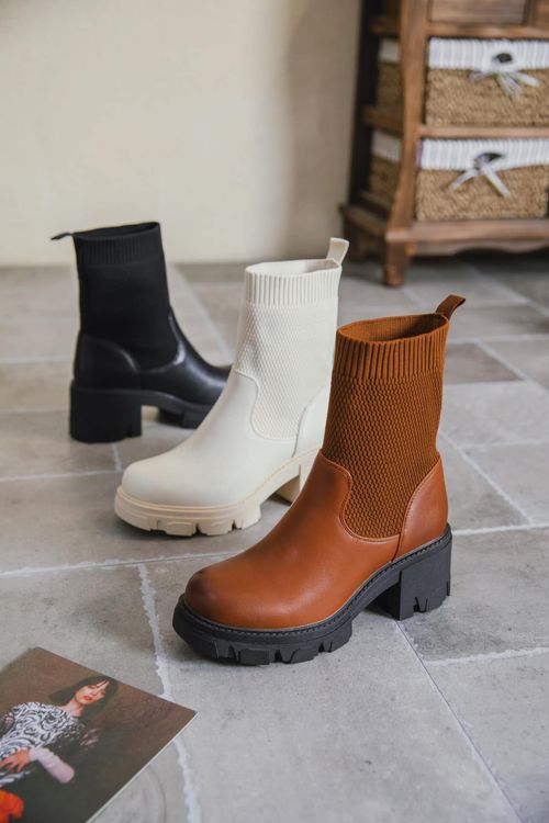 Chunky Sock Outsole Boots
