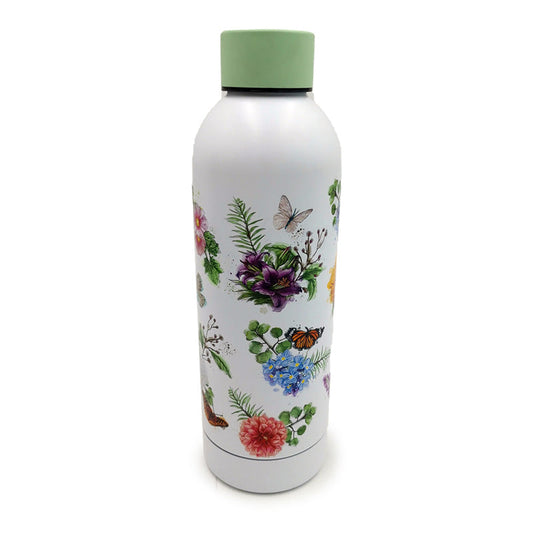 Reusable Insulated Drinks Bottle 530ml - Butterfly Meadows
