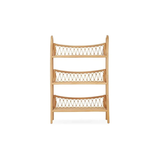 CuddleCo Aria 3 Tier Shelving Unit - Rattan