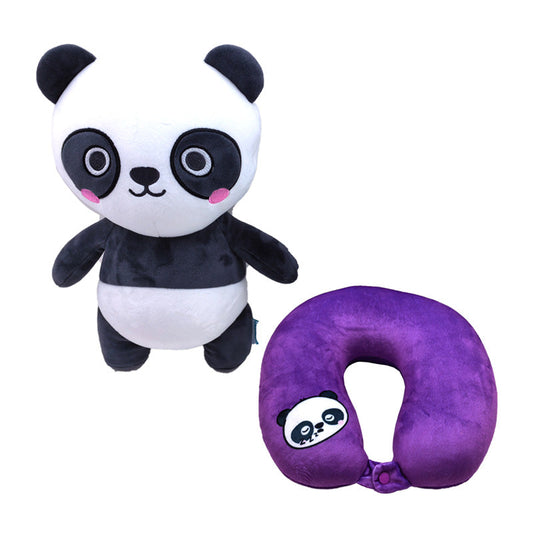 Swapseazzz Adoramals Susu the Panda 2-in-1 Plush Travel Pillow & Toy