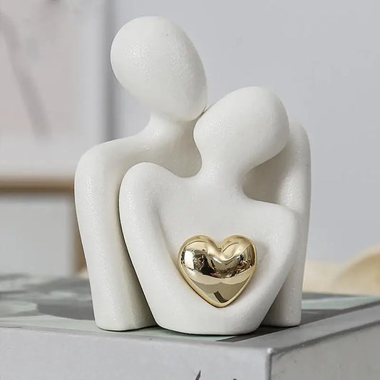 Modern Decorative Abstract Couple Statue