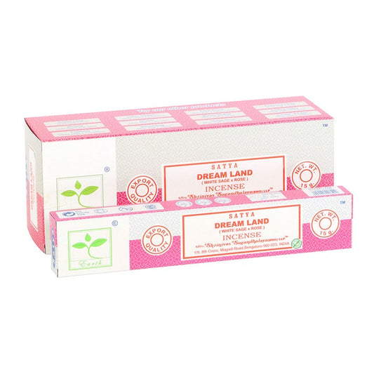 6 Packs of Dream Land Earth Incense by Satya